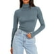 thumbnail image 3 of Blusas para mujer,Blusa informal de terciopelo de manga larga para mujer, cuello alto, poliéster con lentejuelas, largo regular para uso diario, sopatenor, 3 of 9