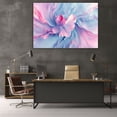 thumbnail image 6 of Mudket Framed Abstract Floral Canvas Wall Art Pastel Pink Blue Marble Effect Prints Wall Decor Modern Canvas Print Ready to Hang for Bedroom Living Room Romantic Decor - 12"L x 8"W, 6 of 10