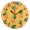 Black, variant on Pineapple Pixel Wall Clock 10in Round Artistic Oil Painting Home Decor Desk Table Clock
