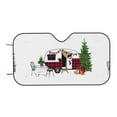 thumbnail image 7 of Balery Vintage Buffalo Plaid Christmas Camper Print Car Windshield Sun Shade,Windshield Sunshade for Car Pickup Truck SUV Accessories-Medium, 7 of 7