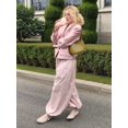 thumbnail image 4 of Women'S Casual Cotton Baggy Pants with Elastic Waist Relax Fit Lantern Trouser Pink S, 4 of 10