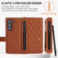 thumbnail image 4 of Compatible for Samsung Galaxy Z Fold 5 Case Wallet with S Pen Holder for Women,4 Card Holder & Strap Kickstand Leather Case for Samsung Z Fold 5 Case for Samsung Galaxy Z Fold 5 Phone Case Brown, 4 of 14