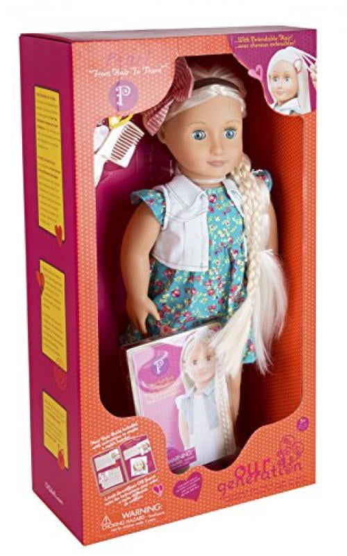 and Darling Outfit Blue Eyes Our Generation Kaylee 18-Inch Doll with Curly Hair