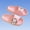 Pink, variant on Girls Slide Sandals, Indoor Non Slip Slip On Open Toe Summer Shoes Pink Size 12-12.5(Little Kids)