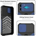 thumbnail image 3 of for iPhone 13 Pro Max Case with Sliding Camera Cover and Card Holder,Heavy Duty Protective iPhone 13 Pro Max Case with Ring Magnetic Kickstand Phone Case for iPhone 13 Pro Max(Blue), 3 of 13