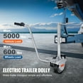 thumbnail image 2 of KFFKFF Powered Trailer Mover, 5000lbs Hauling Power, 350W 12V Trailer Support Wheel with 22 ft/min Mobility Rate, 12''-24.8'' Modifiable Clamp Elevation & 8'' Rubber Wheel, 2 of 9