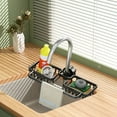 thumbnail image 4 of XYAIYT Faucet Shelf Kitchen Sink Storage Rack with Holes,Stable Iron Countertop Organizer for Bathroom,Easy to Clean and Space Saving Design(Black), 4 of 6