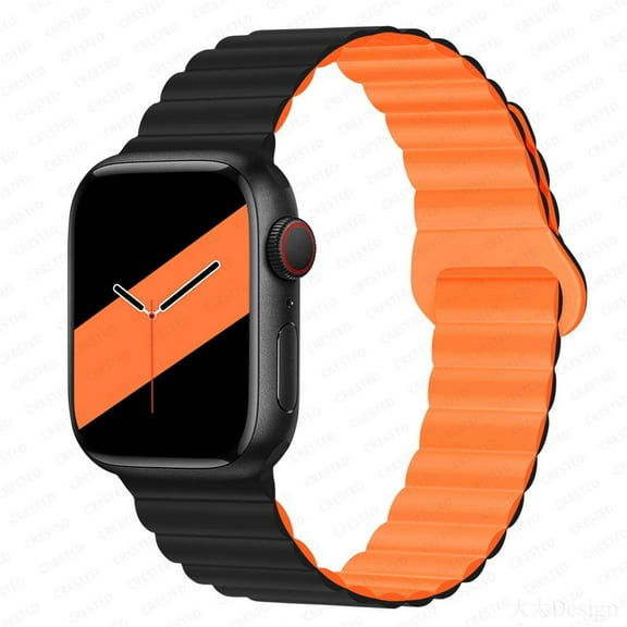 LEIXIUER Silicone Magnetic Strap for Apple watch bands 49mm 45mm 44mm 40mm 41mm 38mm 42mm for Women Men, Smartwatch Strong Magnetic Closure Sport Bracelet for iWatch Series Ultra 8 7 6 5 4 3 2 1