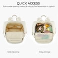 thumbnail image 3 of Mochila para pañales MAPLELILY, ligera y elegante, color beige, 3 of 7