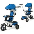 thumbnail image 1 of Gymax 5-in-1 Folding Trike for Toddlers 1-5 Years Old w/ Safety Harness Storage Blue, 1 of 10