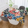 thumbnail image 2 of Yayeee Tablecloths for Rectangular Tables 60 x 90 inch Party Table Cover, Dark Floral, 2 of 6