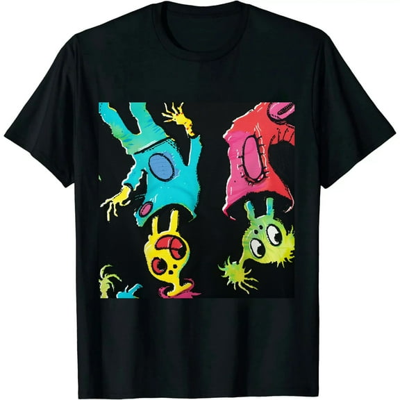 Qinduosi Unisex-Adult Standard Spiral Blacklight T-Shirt Black