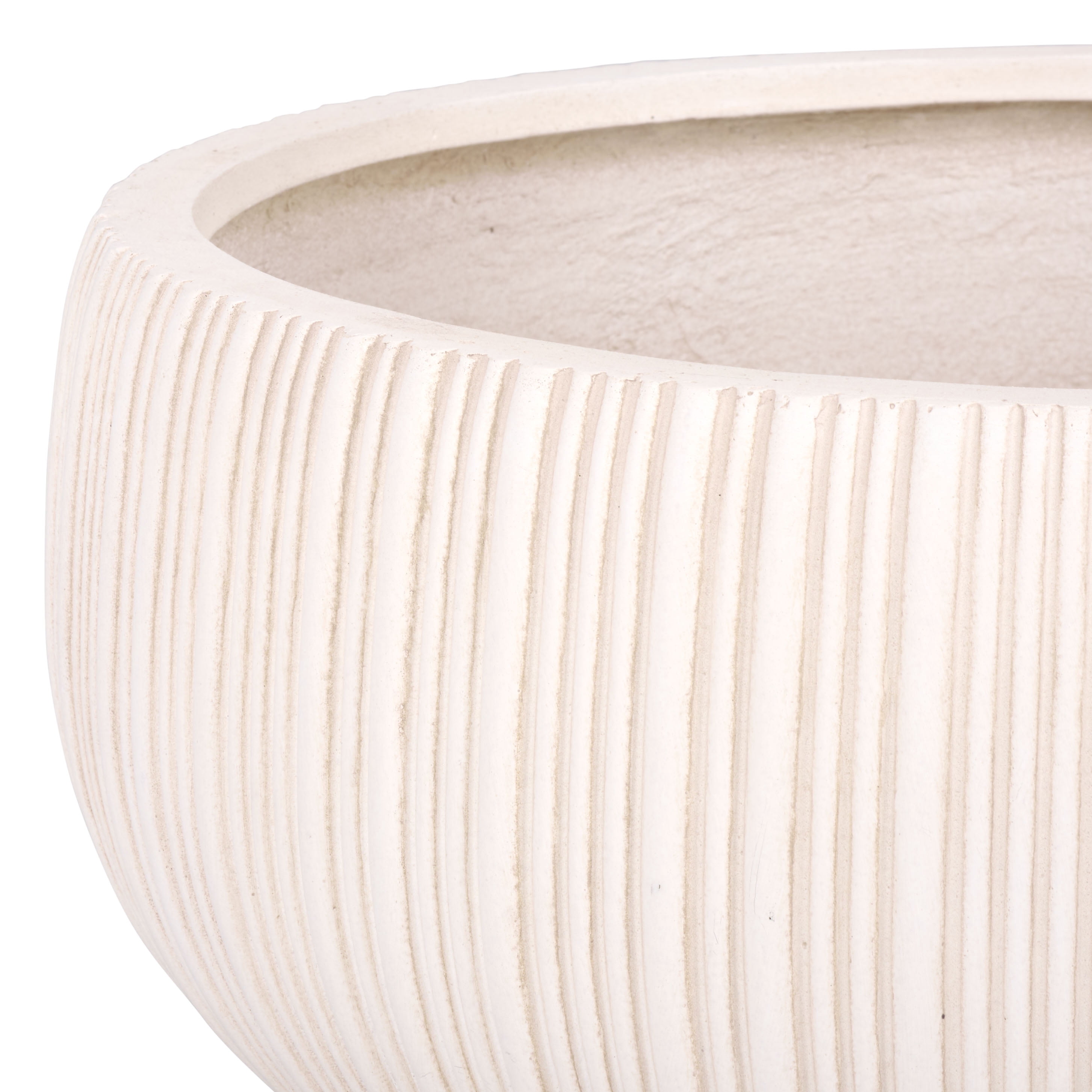 Safavieh Anita Round Beige Fiber Clay Plant Pots - Set of 3