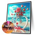 thumbnail image 2 of Cuadros Decorativos 5D DIY Diamond Artwork Rose Bike Crafts Regalo Diamante Dibujo para el hogar (A6400) Wdftyju de costura negro 4 estilos, 2 of 9