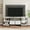 White | 70.9", variant on Emorefun 63 Inch Farmhouse TV Stand with Drawers & Storage Shelves for Home, Offices, Rustic Brown