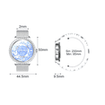 thumbnail image 2 of Reloj Inteligente Diamond Band BW1845 Plateado Milanés  Acero, 2 of 3