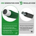 thumbnail image 5 of YYZ Expandable Garden Hose, 100ft, Lightweight, Flexible, Kink-Resistant, Durable Multi-Layer Construction, Green, with 10-Function Spray Nozzle, 5 of 8