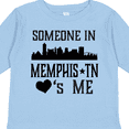 thumbnail image 4 of Inktastic Memphis Tennessee Someone Loves Me Skyline Boys or Girls Long Sleeve Toddler T-Shirt, 4 of 5