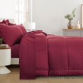 thumbnail image 6 of RUIKASI 5 Pieces Red Twin Bed Comforter Set with Sheets - Bed in a Bag with Comforter and All Season Sheets, Pillowcases, 6 of 9