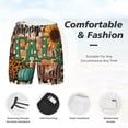 thumbnail image 3 of Lsque Happy Fall Y'All Pattern Mens Swim Trunks- Bathing Suit Compression Liner - Beach Swim Shorts Swimwear - (S-3XL) - Stretch Quick Dry-Medium, 3 of 6