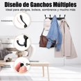 thumbnail image 4 of Perchero Pared, Ganchos para Abrigos, Dise&ntilde;o De Tres Ganchos, Ganchos Utilitarios Vintage Negro, Perchero de Pared 5 Ganchos para Puerta y Pared Colgar Bolsas, Ropa,Gorras, Llaves,Abrigos,M, 4 of 6