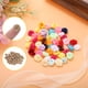 thumbnail image 4 of Uxcell 100Pcs 1.5cm Mini Rosas de Cinta para Manualidades Flores de Tela Artificial, Marrón Claro, 4 of 5