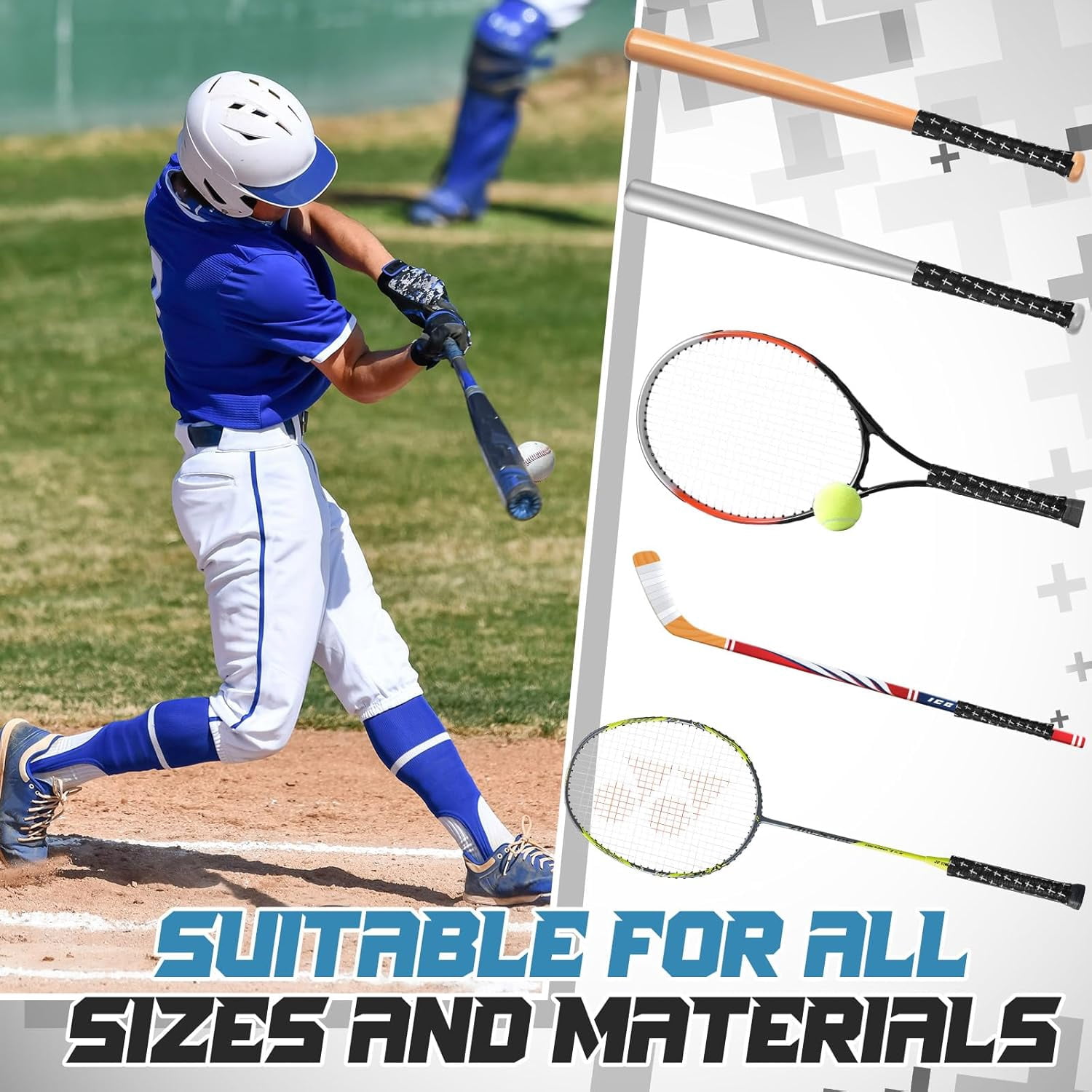 NestE-Christian Baseball Bat Grip Tapes 1.5mm Faith Cross Bat Grip Tape, Precut Full Adhesive Baseball Wrist Tape Scripture Design Non-Slip Religious Baseballs Grips Tapes