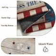 thumbnail image 6 of Independence Day 2'x6' Runner Rugs for Hallway Kitchen Bedside Non Slip Washable, Vintage Blue Truck Flag Wooden Grain Entryway Rug Runners with Rubber Backing, Long Carpet Runner for Laundry Room, 6 of 8