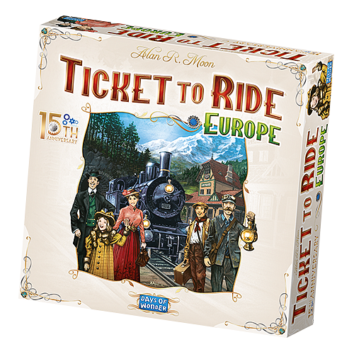 Ticket to Ride: Europe - 15e Anniversaire 2 à 5 Joueurs, 8 Ans et Plus, 30 à 60 minutes