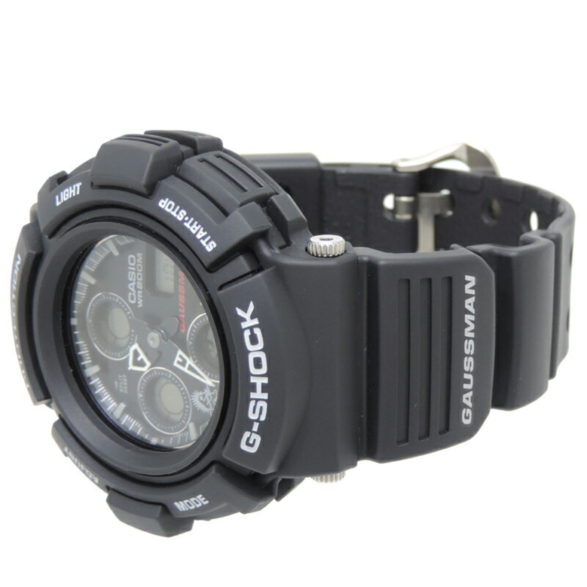Pre-Owned Casio G-SHOCK Gaussman Men's Watch AW-570MB-IVT Titanium Black  Digital Dial (Good)