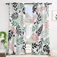 thumbnail image 5 of Tchckioa Print Leaves Blackout Curtains,42x63 Inch Grommet Drapes for Living Room,2 Panels, 5 of 9