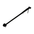 thumbnail image 6 of Renovators Supply Manufacturing Black Wrought Iron Lift Off Pintle Strap Hinge 16-1/4 in Reversible Pintle Bean Strap Gate and Door Hinges Hardware, 6 of 11