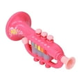thumbnail image 4 of Juguete de bocina con diseño de simulación, efecto de iluminación dinámico, instrumento musical, bocina de juguete, regalo con cordón para mayores de 3 años, color rosa, 4 of 14