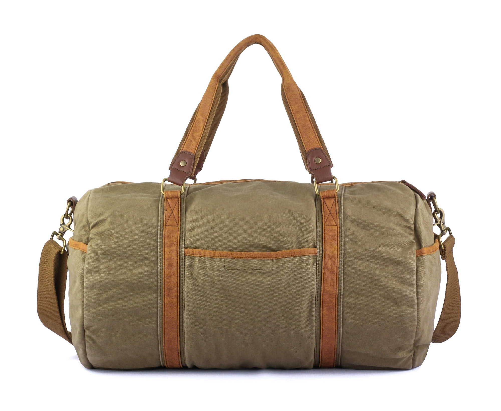 Gootium Vintage Canvas Duffle Bag Carryon Weekender Sports Gym Bag