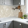 thumbnail image 6 of Boho Peel and Stick Wallpaper Elegant Floral Soft Beige White Tones Wall Mural 23.6in x 9.8ft Self Adhesive Removable Wall Paper Renter Friendly Wallpaper for Bedroom Kitchen Farm, 6 of 8