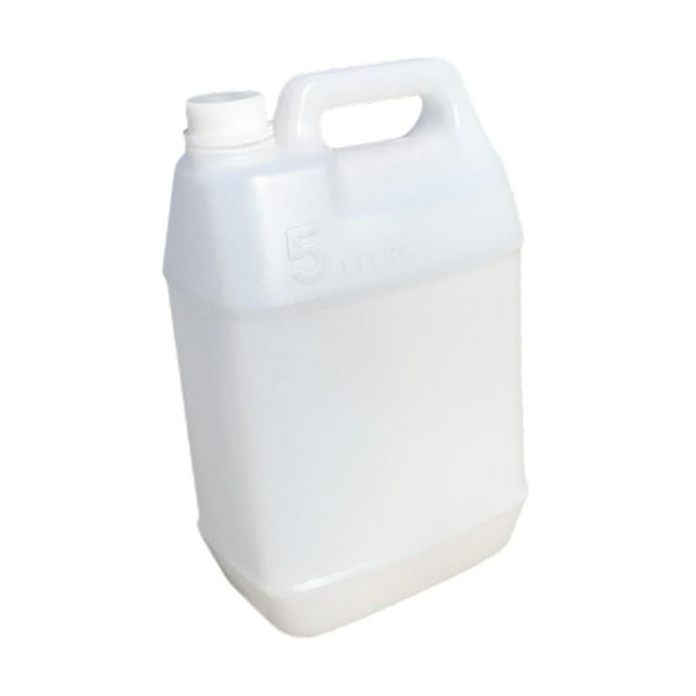 Tnarru Pichet de Mélange en Hdpe 5 L Contenant de Transport Réservoir de Rangement Polyvalent Contenant de Rangement pour Eau Huiles Boissons Sauces Savons Translucide