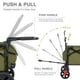 thumbnail image 4 of EVER ADVANCED Foldable Wagons for Two Kids & Cargo, Collapsible Folding Wagon Stroller with Adjustable Handle Bar,Removable Canopy with 5-Point Harness,Green, 4 of 5