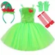 thumbnail image 3 of Disfraz de Grinch para niños, vestido de tutú de monstruo peludo verde brillante para niñas, regalos de Navidad, ropa de fiesta de Navidad para niños, 3 of 5