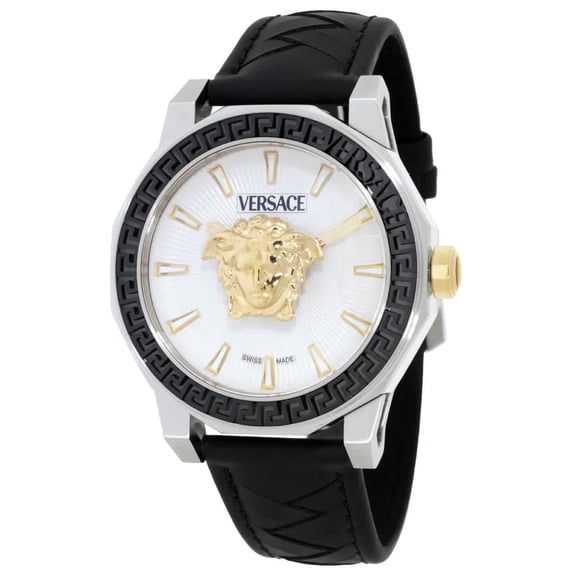 Versace Medusa Deco Quartz Silver Dial Men's Watch VE9I00124