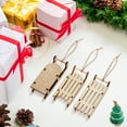 thumbnail image 2 of OFFIGAM Mini Rustic Wood Sled Christmas Decoration or Office Decor 9Pcs, 2 of 10