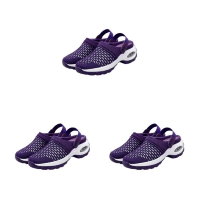 Jumpingount 2 piezas de zapatos deportivos duraderos y cómodos para mujer, diseñados para correr Morado 35 1 Type1 NO1