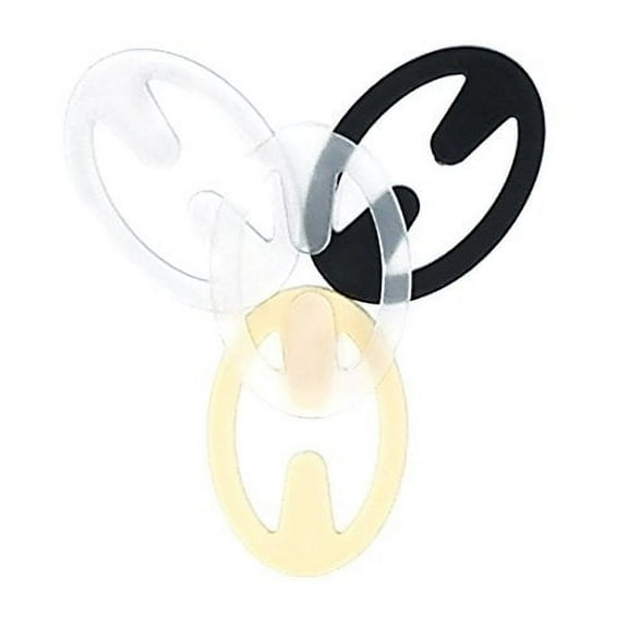 Bra Strap Clips - Racer Back - Conceal Straps - Cleavage Control (Black, Beige, White, Clear)