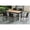 Chocolate, variant on International Caravan Resin Wicker Square Dining Group-Color:Black