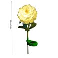 thumbnail image 3 of 2pcs Solar Peony Ground Plug Lamp IP65 Iluminación de jardín a prueba de agua (Jade White), 3 of 8