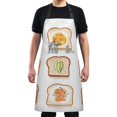 thumbnail image 4 of Yayeee Chief Kitchen Apron with Pockets for Cooking Water Resistant Unisex Adjustable Neck Strap, Various Toasts, 4 of 7