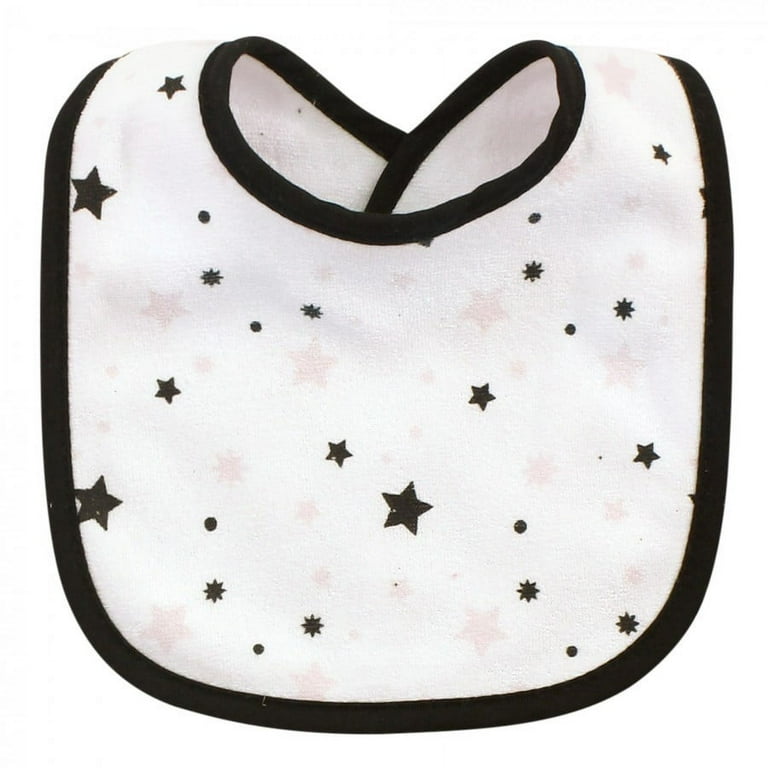 Hudson Baby Infant Girl Cotton and Polyester Bibs 10pk, Im
