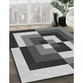thumbnail image 2 of Ahgly Company Indoor Rectangle Patterned Dark Gray Area Rugs, 2' x 5', 2 of 6