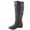 Brown, variant on Coco-20 Women's Fashion Buckles Low Heel Round Toe Zipper Knee High Riding Boots