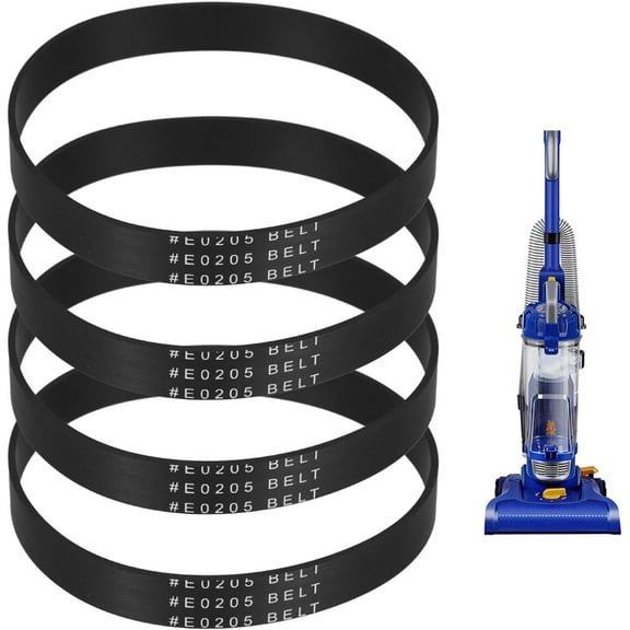 E0205 Vacuum Belts Replacement Fit for Eureka PowerSpeed Bagless Upright Cleaner NEU182b NEU181 NEU180 NEU188a NEU182a NEU192 NEU186 NEU188 NEU190 Series,4 Pack
