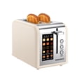 thumbnail image 1 of 2 Slice Easy Touch Screen Toaster, Stainless Steel Toaster with Wide Slots, Even Toasting for Bagels & Bread, Reheat & Defrost, Removable Crumb Tray,, 1 of 10
